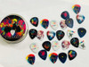 25 Púas Doble Faz - Coldplay + Lata De Regalo - Guitarra 1