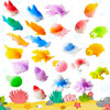 Jugueteitos Kawaii Para Fiesta Infantil, 24 Piezas, Tema Mar 0