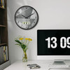 Reloj De Pared Moderno, Silencioso, Que No Hace Tictac, Gris 4