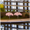 Artibetter 8 Piezas Árbol Flor Cerezo Imitación Miniatura, Y 6