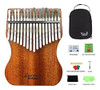 Lo Nuevo Gecko Mahogany Professional Kalimba 17 Teclas Con E 0