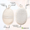 Manopla Lino Para Ducha Esponja Exfoliante Cuidado Personal 7