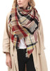 Manta A Cuadros Zando Gruesa Bufanda De Invierno Tartan Grue 2