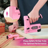 Pistola De Grapas Inalámbrica Rosa, Pistola De 4