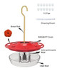 Maggift 12 Oz Colgando Alimentador De Colibri 2