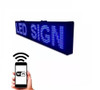 Cartel Led Programable Azul Wifi C/movimiento Dinamico 2