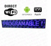 Cartel Led Programable Azul Wifi C/movimiento Dinamico 3