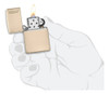 Encendedor Zippo Modelo 49453zl Flat Sand Original 3
