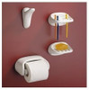 Accesorios Baño Ferrum Compacto 4 Accesorios De Pegar Blanco 1