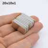 10 Imanes De Neodimio 20x10x1 Mm Rectangular Ultra Potente 3