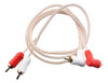Cable Rca Transparente 2 Canales Audio 2 Conectores 90° 3 Mt 1