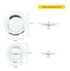 2 Tapones Lavatorio + 2 Rejilla Bacha Acero Inoxidable $ab 2