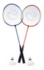 Kit De Badminton Sixzero Par De Raqueta Funda Plumas 2