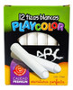 60 Tizas Blancas Escolares Playcolor 1