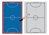 Pizarra Futsal Magnética Con Imanes Doble Faz Cancha 40x56cm 0