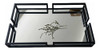 Bandeja Espejada Metálica Negra Rectangular 0