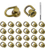 Remaches De Anillos En D De 24 Piezas Para Carteras - Bronce 0