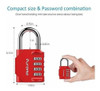 Candado De Combinacion, Impermeable Para Exteriores. Rojo. 1