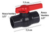 Valvula Esferica Agua Riego Plastica De Pvc 1/2 '' Vml 2