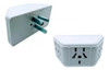Set X4 Adaptador Ficha Triple Multitoma Enchufe Blanco 2