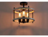 Agv Lighting Semi Flush Mount Ceiling Light Fixture, 3-light 2