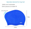 Vsidea 2pcs Extra Large Silicone Swim Cap Long 2