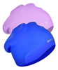 Vsidea 2pcs Extra Large Silicone Swim Cap Long 4