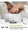 Reloj Despertador Digital Led Con 2 Puertos De Carga Usb 2