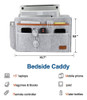 ~? Bedside Caddy, Tamaño Grande 15.7'' X9.8'' Pulgadas Para 2