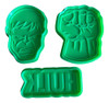 Kit Cortantes De Repostería Galletitas Masa Hulk 2