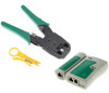 Combo Crimpeadora + Pelacable + Tester De Red Utp Rj45 0