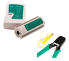 Combo Crimpeadora + Pelacable + Tester De Red Utp Rj45 1