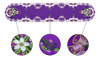 Camino De Mesa Morado Bordado Simhomsen Para Decoraciones Na 3