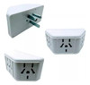 Set 4x3 Adaptador Ficha Triple Multitoma Enchufe Blanco 3