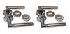2 Manijas Doble Picaporte Tropea Acero Currao Premium 0