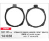 Par Aros Adaptadores Parlantes Subwoofer 8 Pulgadas Bmw 4