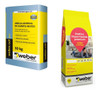 Combo Pegamento Porcelanato Weber Col Pro + Pastina Weber 0