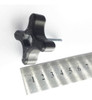 Pack X 5 Perilla Mariposa Tornillo 1/4 X 25 Mm Rosca Util 1