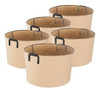 Ipower 5pack Crecer Bolsas De Tela Correa De Macetas De Aire 0
