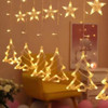 Luces Arbolito Estrella Cortina Guirnalda A Enchufe Navidad 1