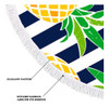 Feelingjoy Toalla De Playa Redonda Manta Raya Piñas Microfib 2