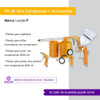 Kit  Aire Compresor 5 Piezas Inflador Pistola Pintar Rex 2
