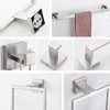 Juego De 4 Accesorios Para Baño Plateado 6