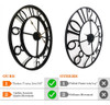 Evursua Relojes De Pared Decorativos Grandes Y Modernos De 2 3