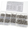 800pcs/set M2 Acero Autorroscantes De Cabeza Plana Tornillos 3