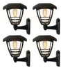 Maggift - Paquete De 4 Farolillos De Pared Con Energía Solar 0