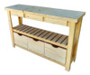 Mesa Quesera Desayunador De Pino 1.60x1.00 Con Cajones 0