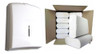Dispenser Toallas Intercalada Blanco + Toallas Blancas 10paq 0