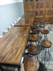 Barra Desayunador  Hierro Madera 120x60 0