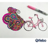 Marcador Permanente Sharpie Fino X1 Rosado Febo 2
